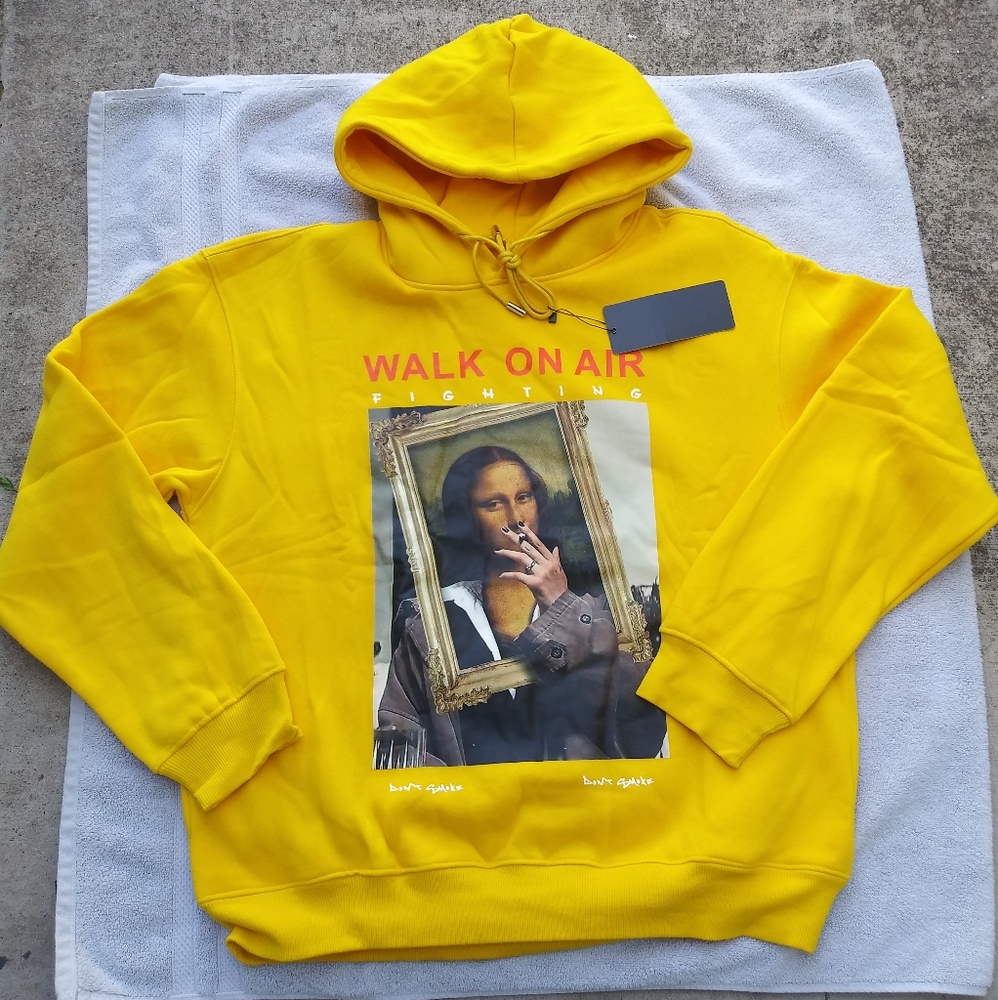 Walk on Air Don't Smoke Pullover Hoodie Men's 2XL NWT